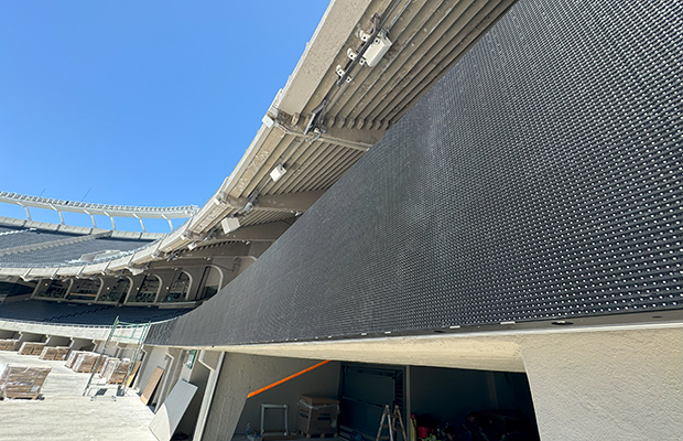 Nuevos paneles led en el Estadio Monumental: no se detienen las obras en River