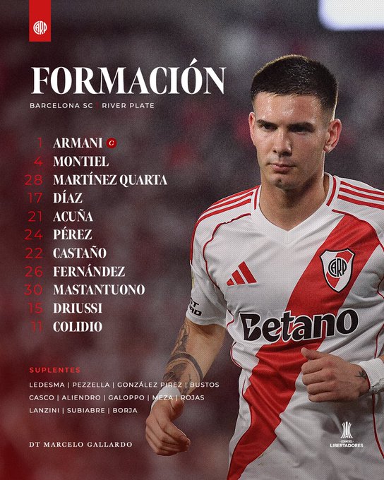 Los 11 de River vs Barcelona