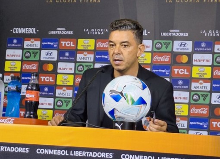 La conferencia de prensa de Marcelo Gallardo River vs Independiente del Valle