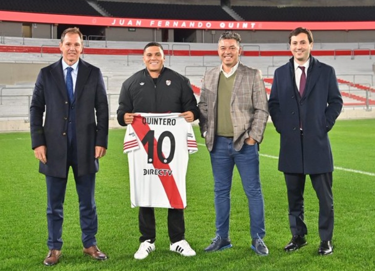 Juanfer presentación River Gallardo