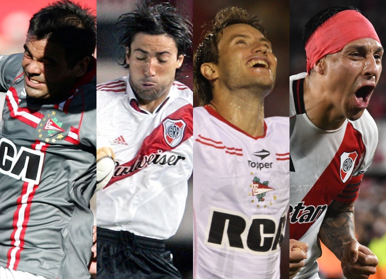 River vs Estudiantes vistieron las dos camisetas