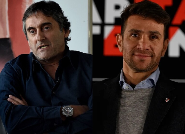 Francescoli y Ponzio River mesa de fútbol