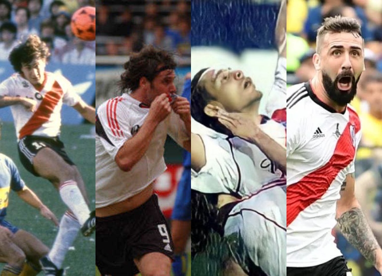 Goles de River vs Boca en la Bombonera