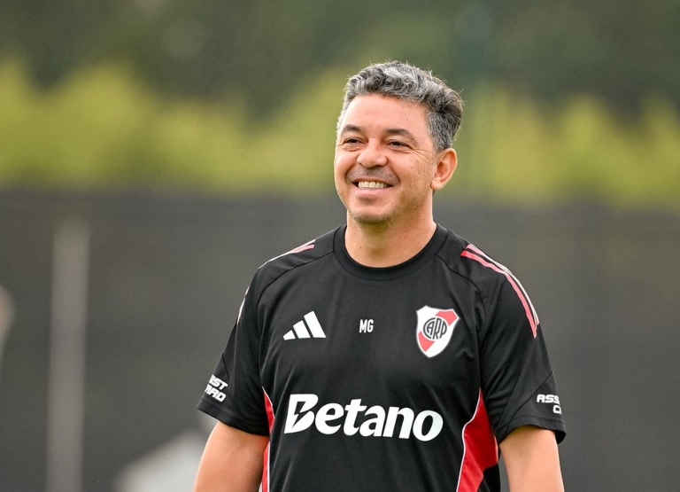 Marcelo Gallardo - entrenamiento - River Camp
