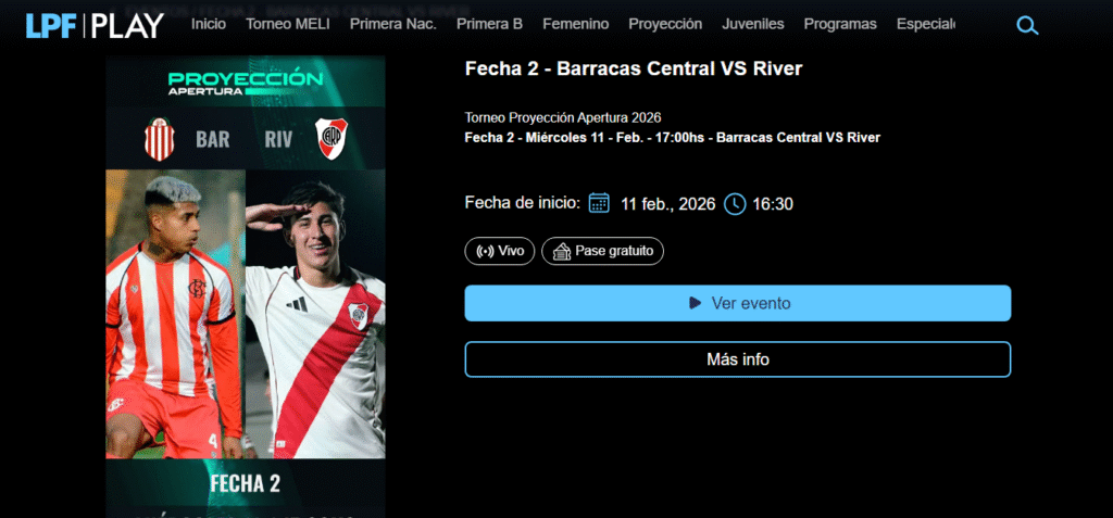 Reserva River hoy