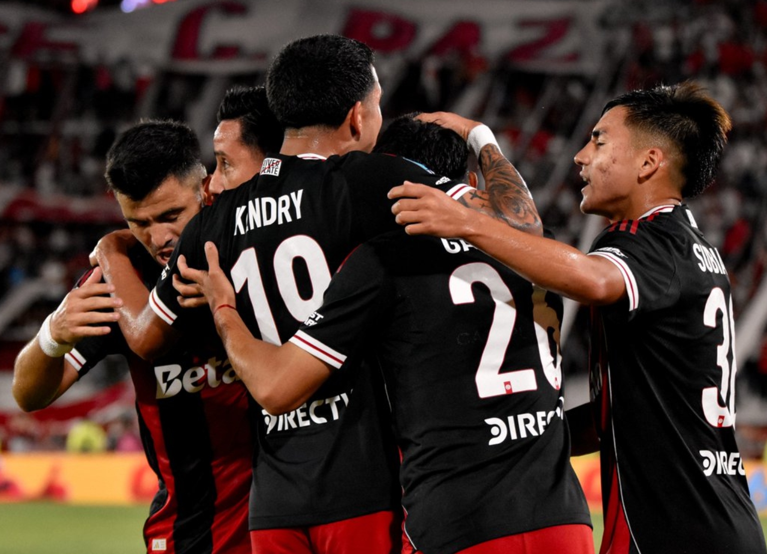 Huracán vs River - festejo