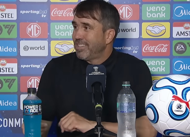 River vs Blooming - Coudet - conferencia de prensa