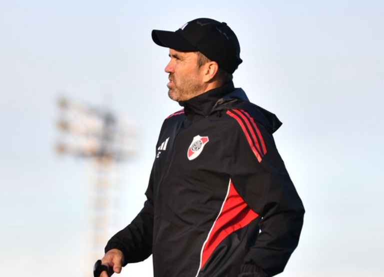 River vs Boca - Coudet entrenamiento - pre superclásico