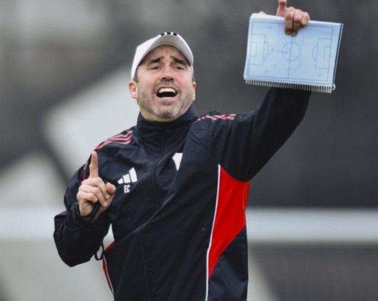 Eduardo Chacho Coudet - primer entrenamiento - River - Convocados
