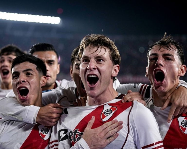 River vs Rosario Central - festejo