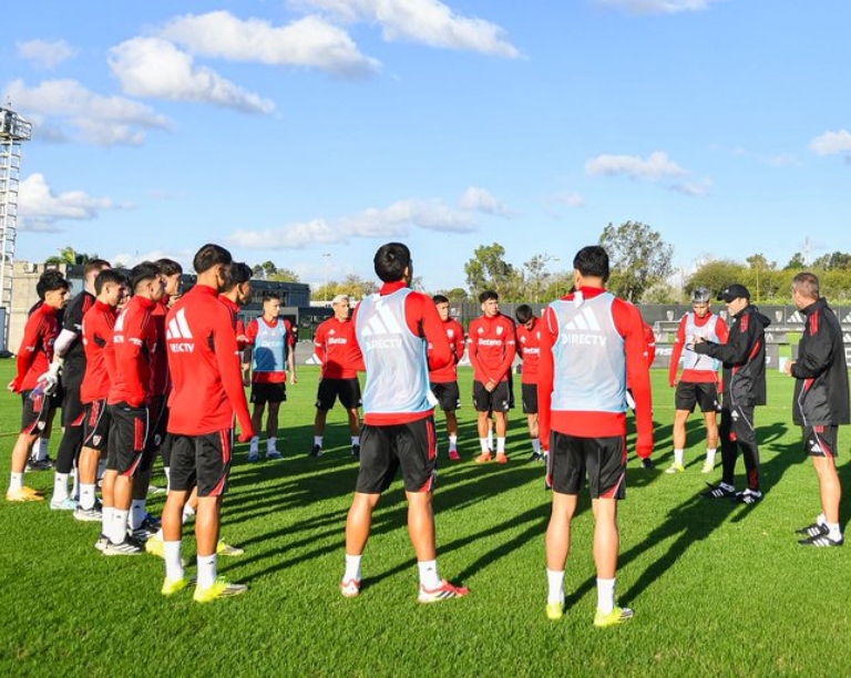 River vs San Lorenzo - entrenamiento - posible formacion